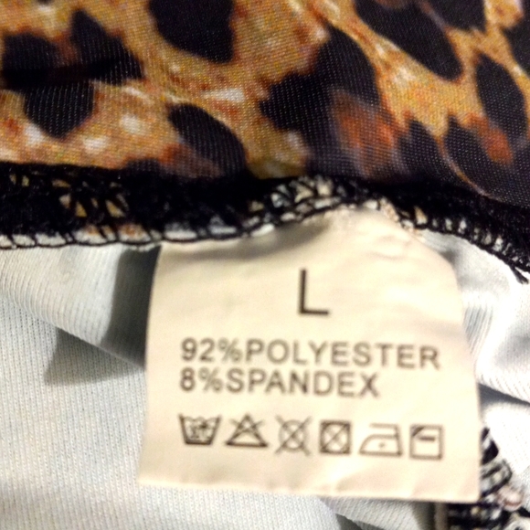 Animal Print Sexy Legging with High Waisted Booty Enhanser Size Large - Picture 5 of 6